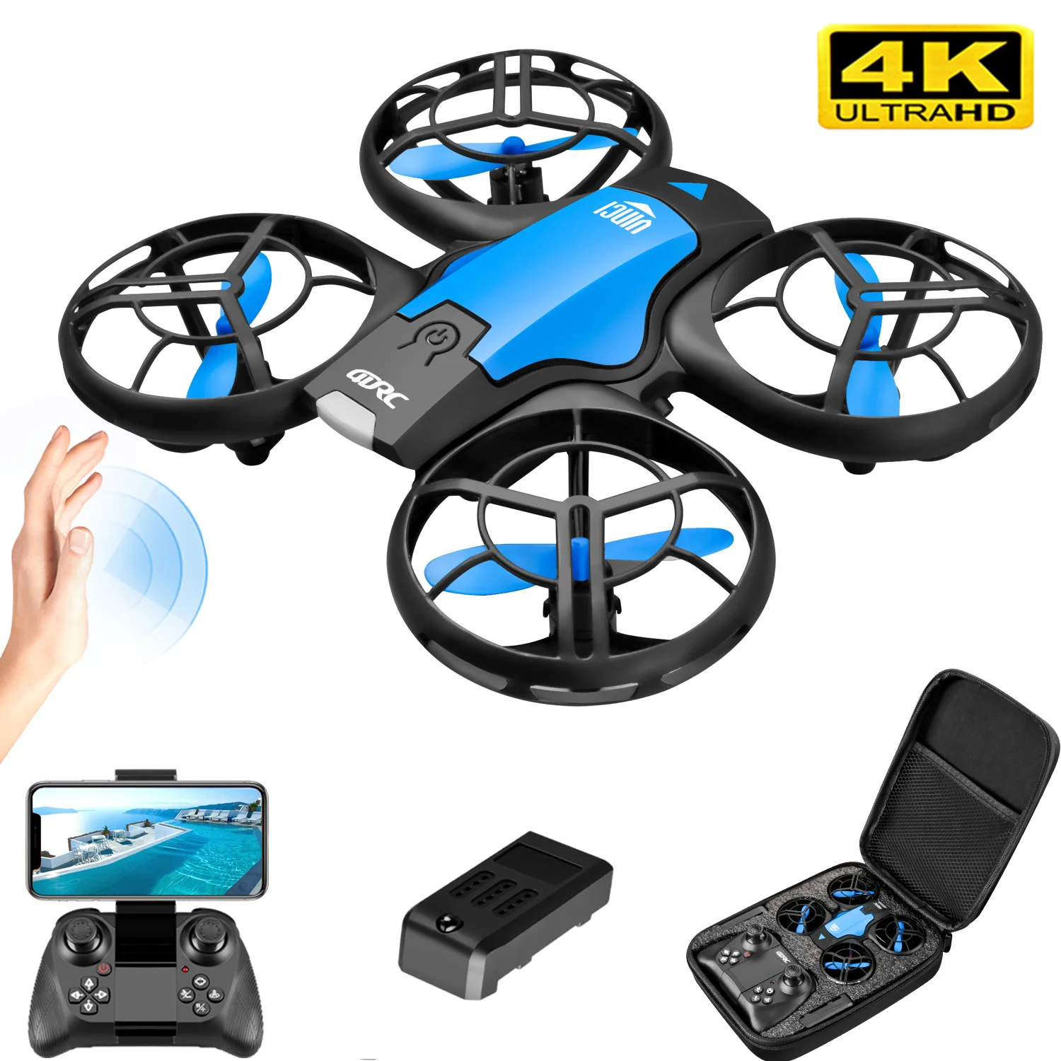 Drone Camera Wide Angle - طائرة بدون طيار صغيرة جديدة V8