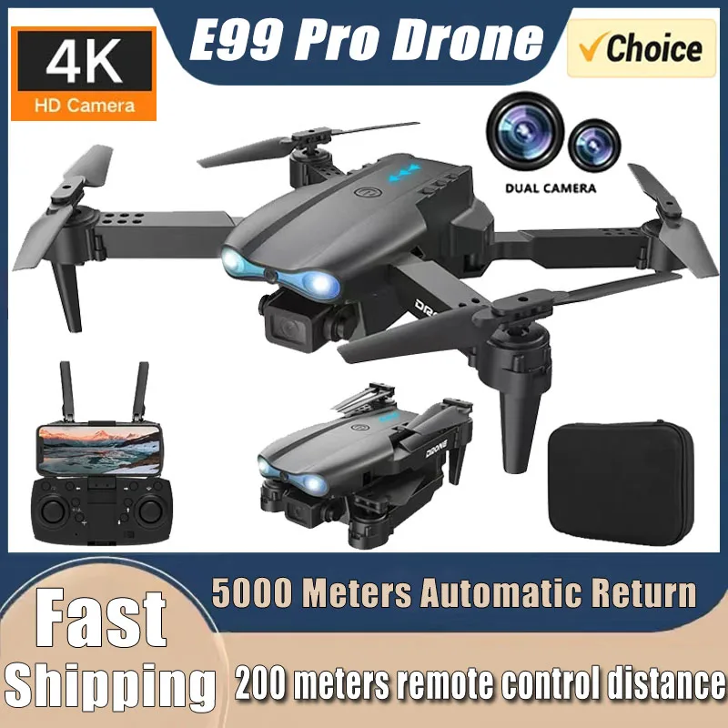 طائرة بدون طيار E99Pro RC جديد - مراجعة Drone Camera Wide Angle وسعره