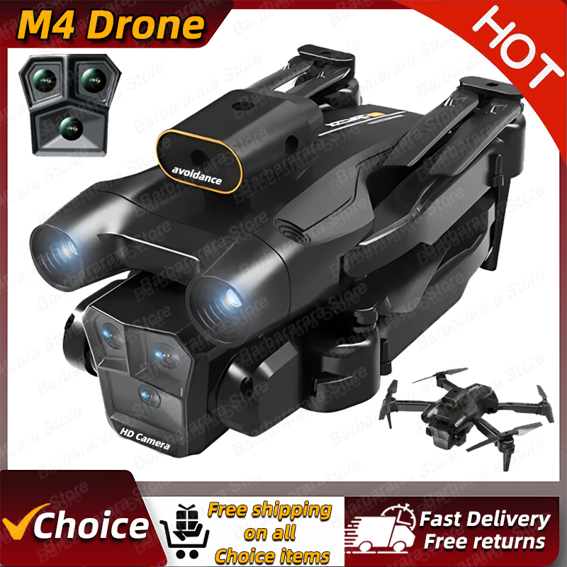 طائرة بدون طيار M4 جديدة احترا - مراجعة Drone Camera Wide Angle وسعره