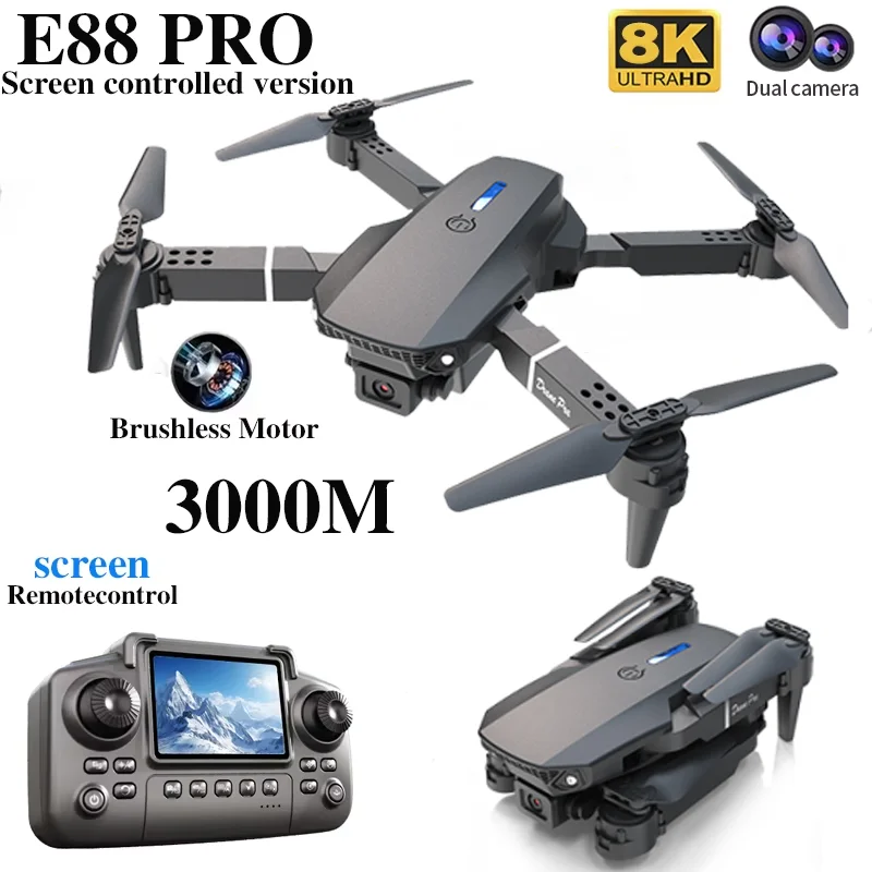 طائرة بدون طيار احترافية E88 P - مراجعة Drone Camera Professional وسعره