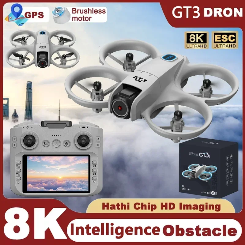 GT3 طائرة بدون طيار صغيرة جديد - مراجعة Drone Camera With Gimbal وسعره