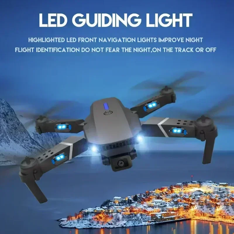 E88 Pro WIFI FPV الطائرة بدون  - مراجعة Drone Camera Wide Angle وسعره