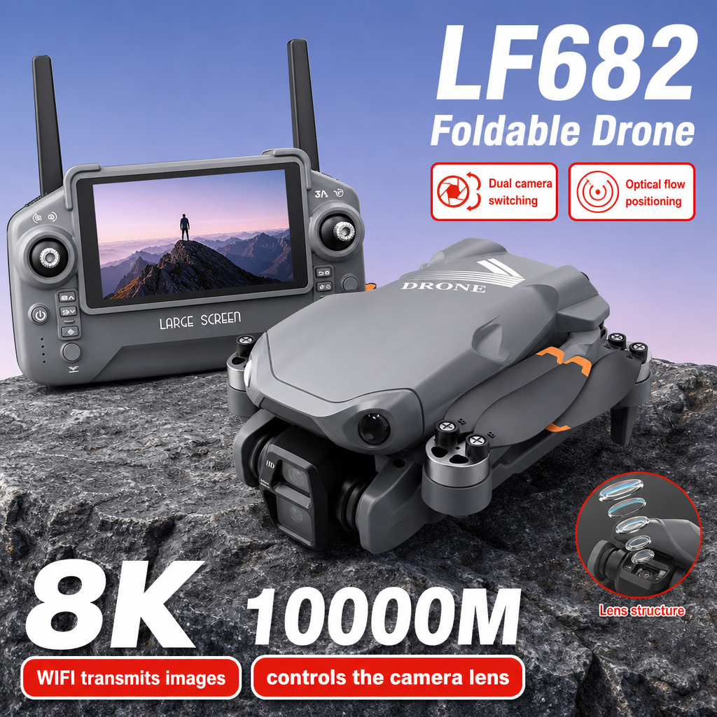 طائرة بدون طيار LF682 للتصوير  - مراجعة Drone Camera Hd وسعره