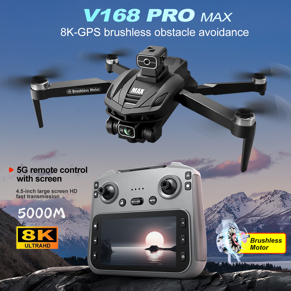 V168 PRO Max GPS Drone 8K Prof - مراجعة Drone Camera Hd وسعره