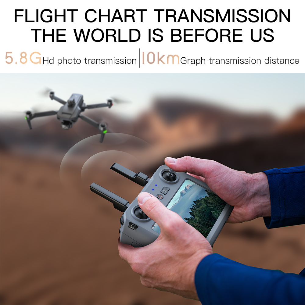 طائرة بدون طيار Teeggi SG909 M - مراجعة Drone Camera With Gimbal وسعره