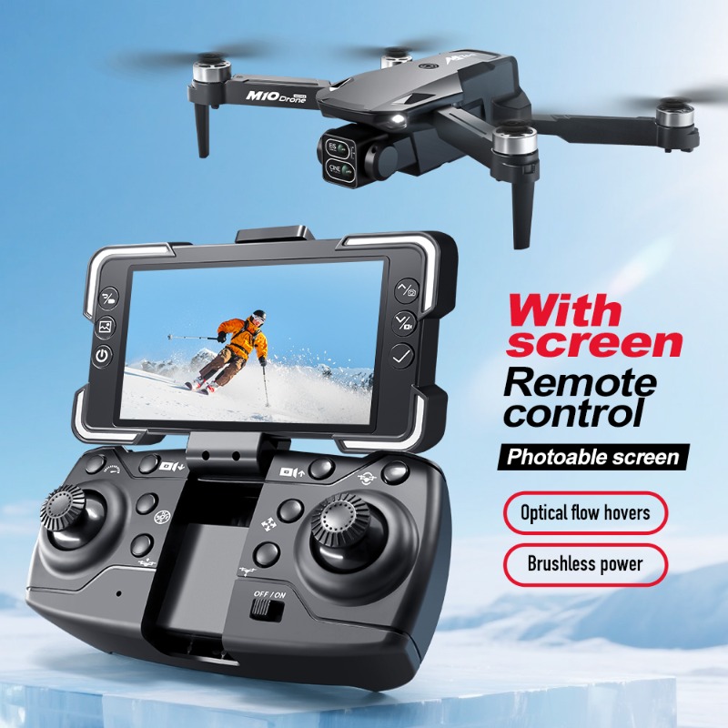 طائرة بدون طيار M10 مع كاميرا  - مراجعة Drone Camera With Gimbal وسعره